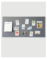 24 x 16 Bulletin Board, Decorative Felt Pin Board, 0.35“ Thick Foldable Photo Display Board with Self-Adhesive Tape, Vision Board for School Home Kitchen Office Walls/Dark Grey